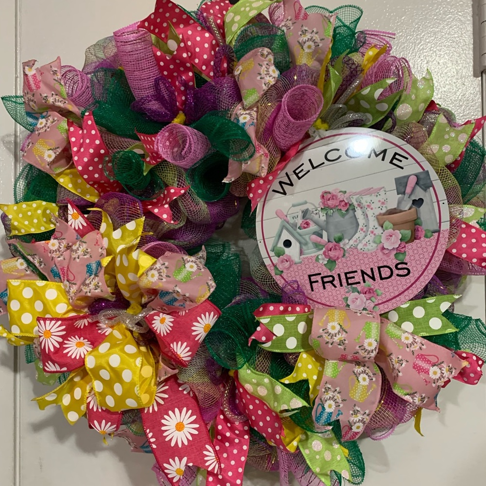 Item27 all around Wreath garden wreath, friends